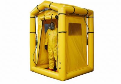 Быстровозводимая мобильная дезактивационная палатка для обеззараживания и дезинфекции одежды, СИЗ