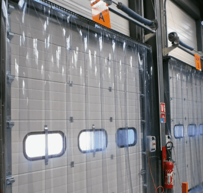 Морозостойкие ПВХ завесы (штора) полосовые