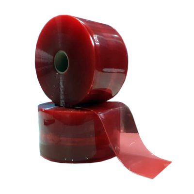 Сварочные шторы , полосовая завеса ПВХ сварочная ,красная с УФ-фильтром.Размер: 4х400мм.