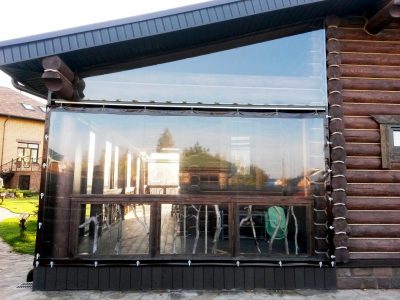 Завеса из ПВХ для веранды, беседки, террасы