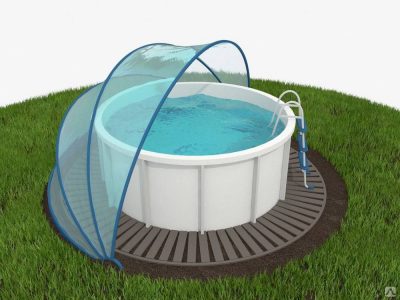 Прозрачный чехол ПВХ для бассейна